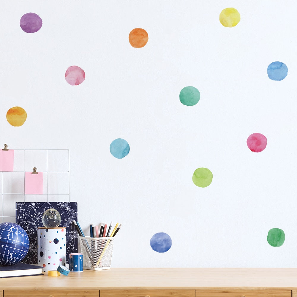 Colorful Pattern Wall Decal Shapes