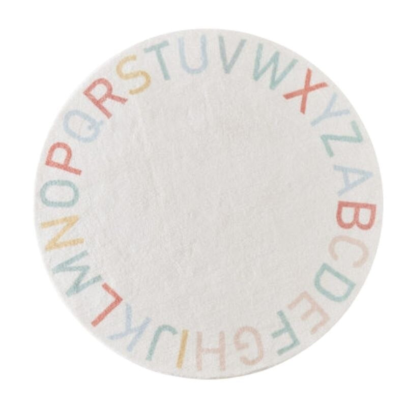 Round Rug Color ABC Alphabet