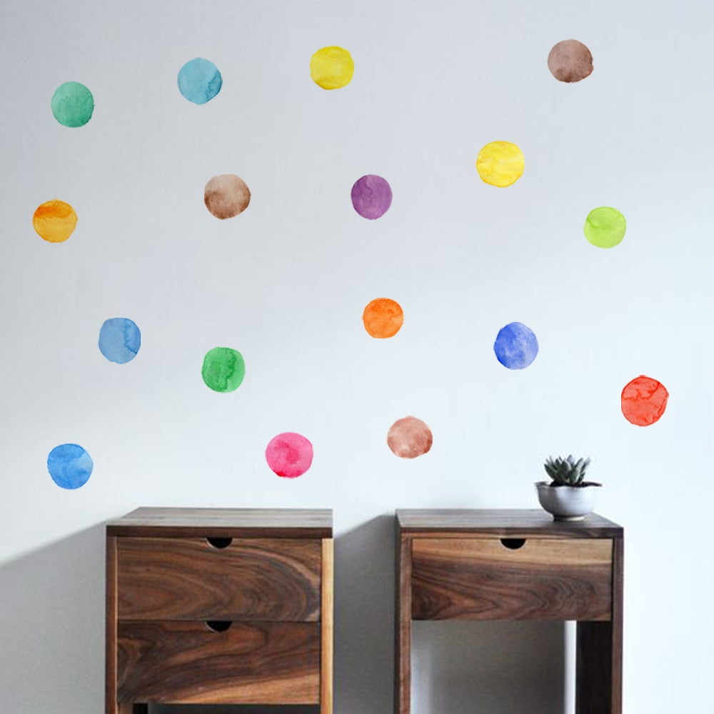 Colorful Pattern Wall Decal Shapes