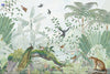 Load image into Gallery viewer, Jungle Animals and Peacock Viewpoint Wallpaper Mural