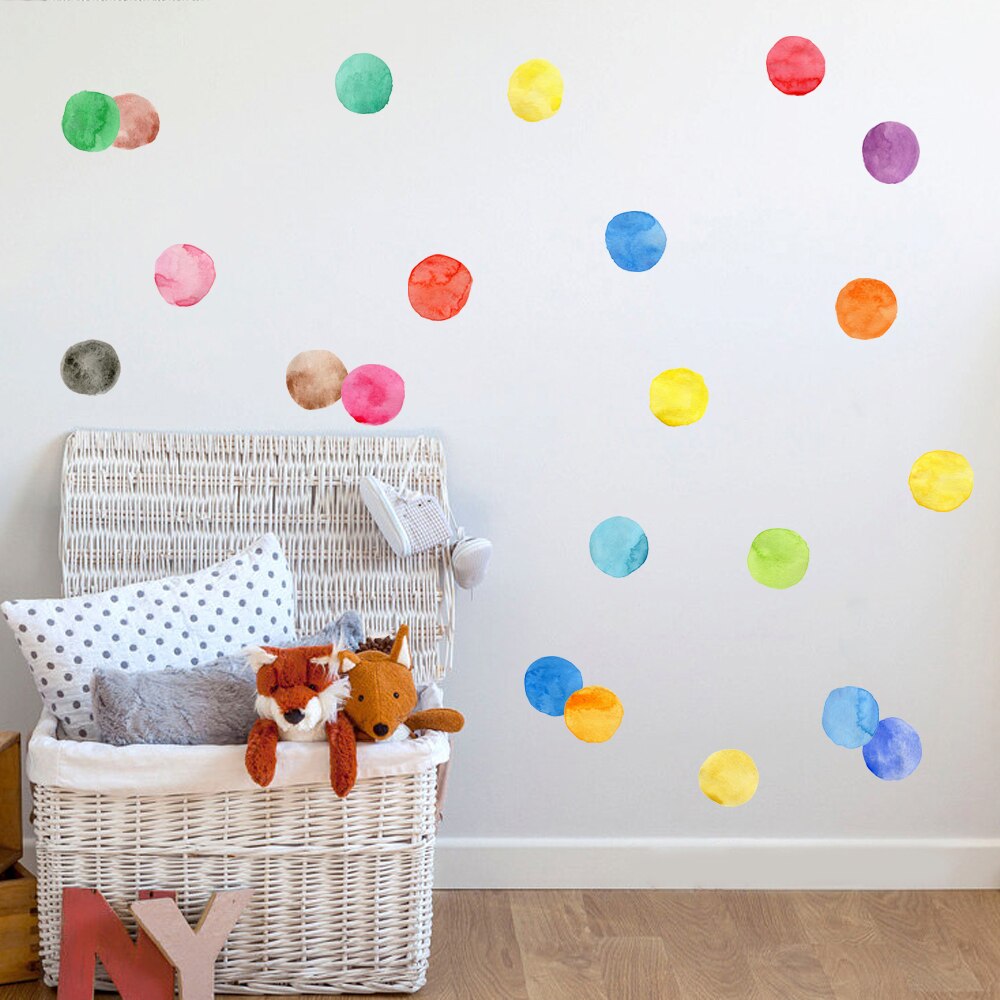 Colorful Pattern Wall Decal Shapes