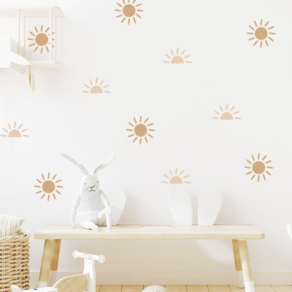 Boho Sun Pattern Wall Decals