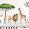 Load image into Gallery viewer, Nursery Wall Decals Large Africa AnimalsTree