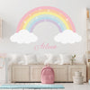 Cartoon Wall Decals Pastel Rainbow Clouds