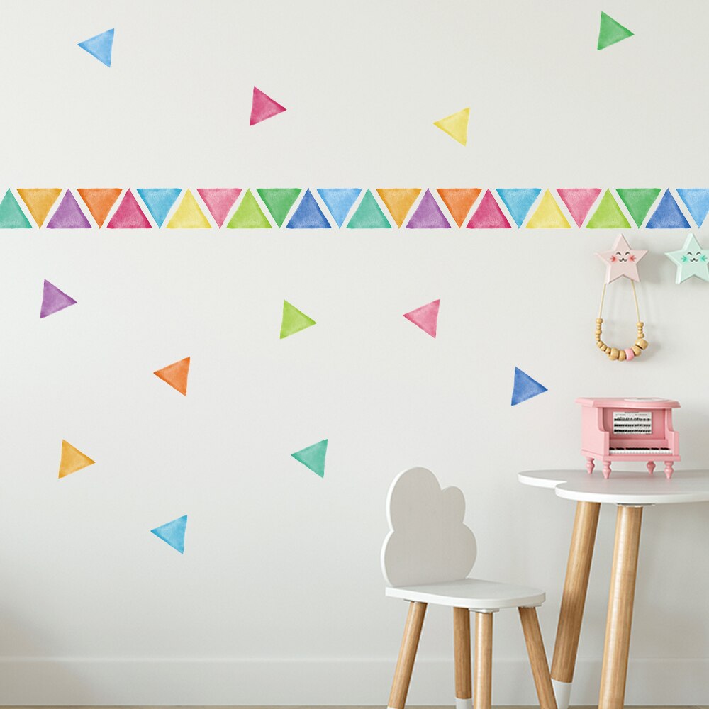 Colorful Pattern Wall Decal Shapes