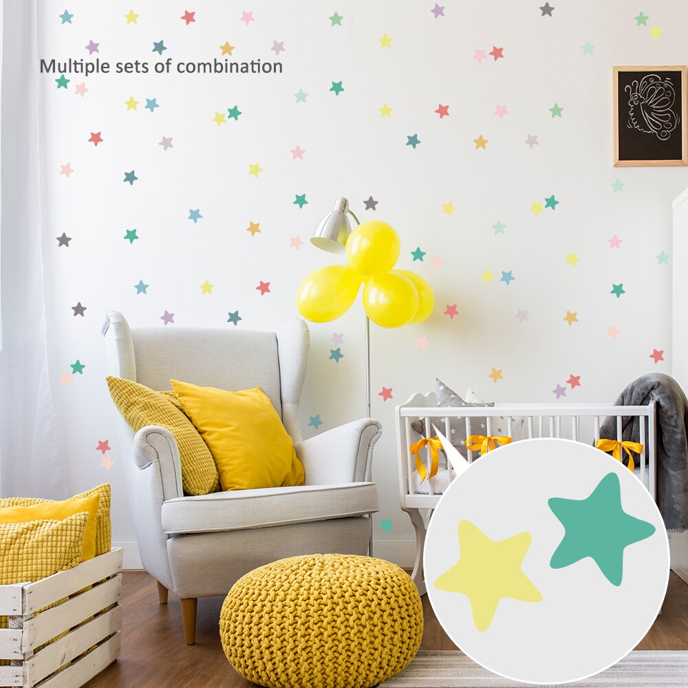 Colorful Pattern Wall Decal Shapes