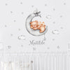 Load image into Gallery viewer, Custom Name Wall Decals Bears Moon Stars