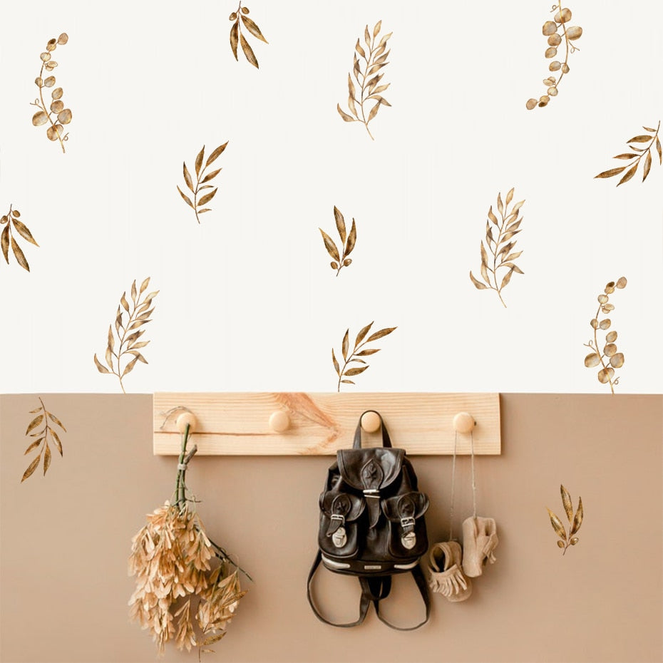 Nursery Wall Decals Dry Plants Leaves