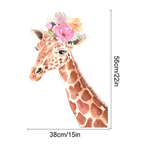 Nursery Wall Decals Floral Giraffe Polka Dots