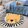 Nursery Area Round Rug Lions