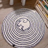 Load image into Gallery viewer, Nursery Area Round Rug Circle Elephant