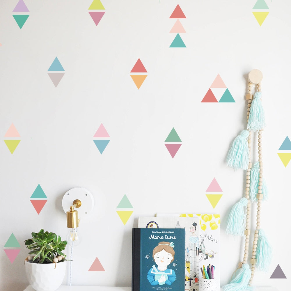 Colorful Pattern Wall Decal Shapes