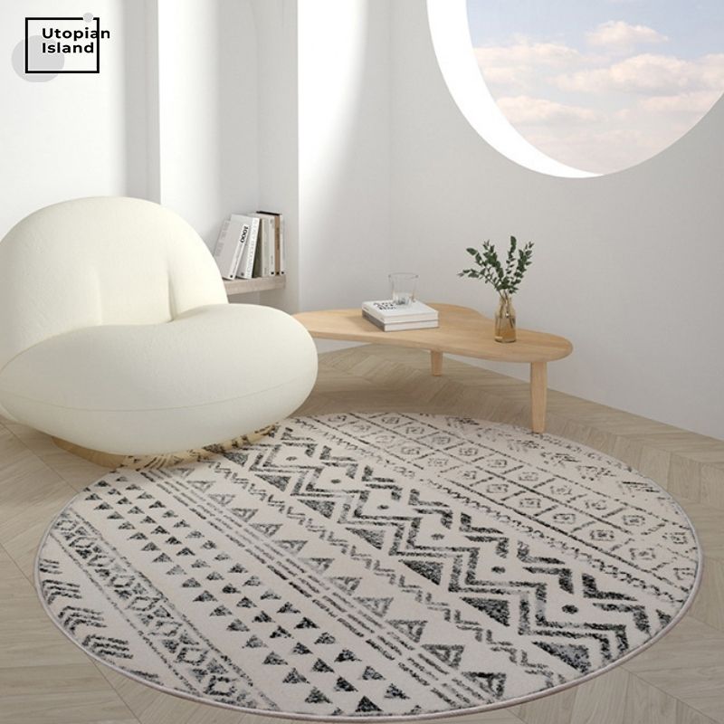 Moroccan Style Round Area Rug