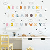 Load image into Gallery viewer, Cartoon Wall Decals 26 Cloudy Alphabet