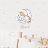 Load image into Gallery viewer, Custom Name Wall Decals Animals Moon Stars