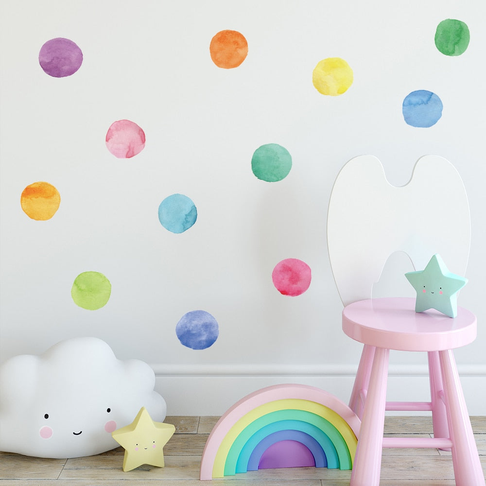 Colorful Pattern Wall Decal Shapes