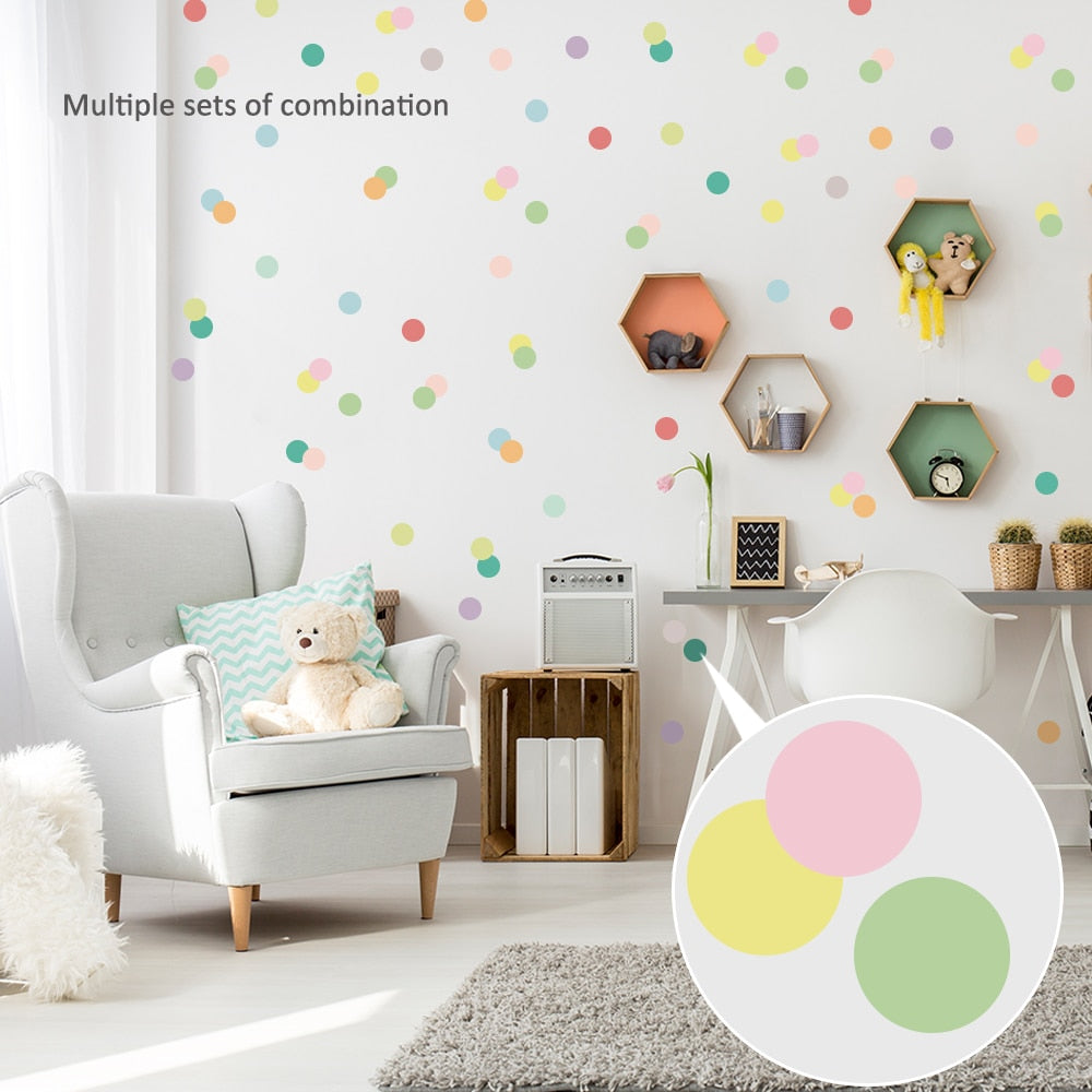 Colorful Pattern Wall Decal Shapes