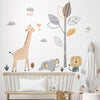 Cartoon Wall Decals Boho Cute Animals