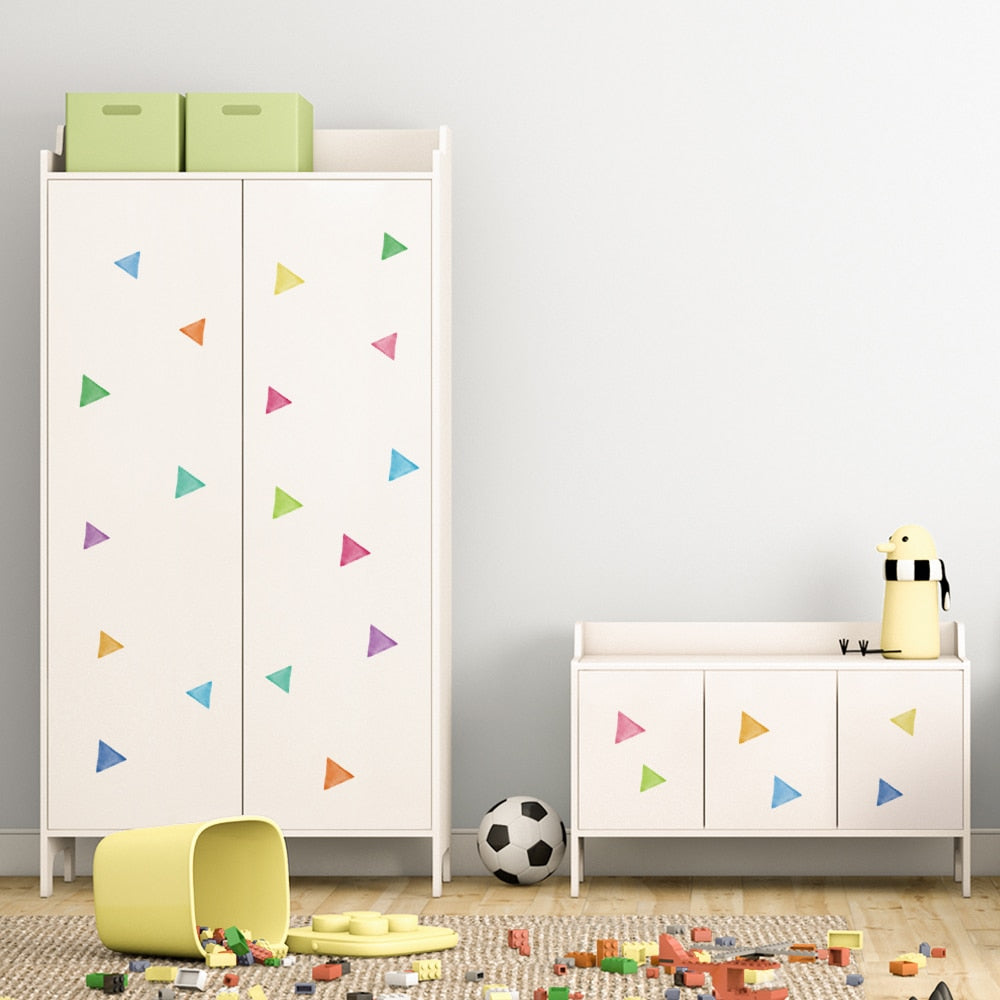 Colorful Pattern Wall Decal Shapes