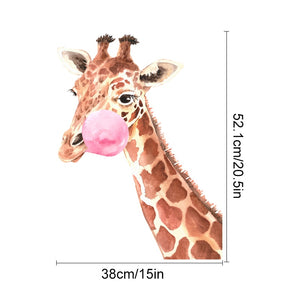 Nursery Wall Decals Floral Giraffe Polka Dots