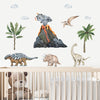 Load image into Gallery viewer, Cartoon Wall Decals Dinosaurs Volcanic Eruption