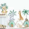 Load image into Gallery viewer, Nursery Wall Decals Plants Cute African Animals