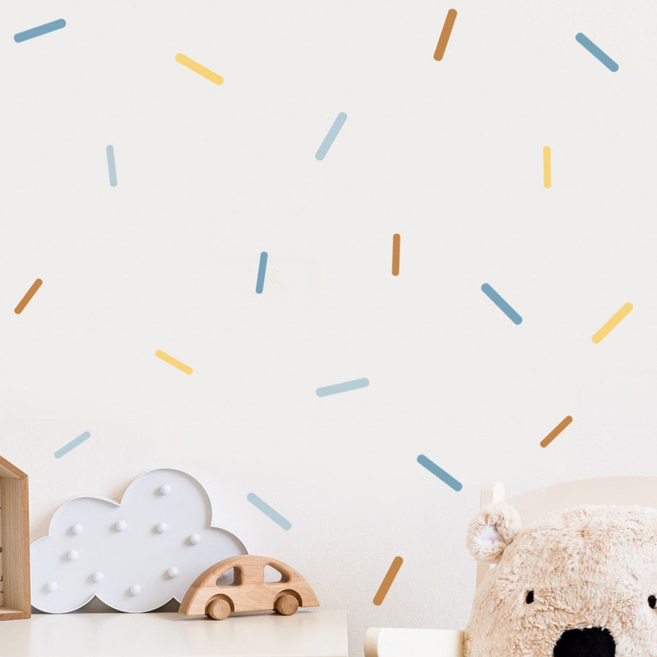Nursery Wall Decals Colourful Sprinkles