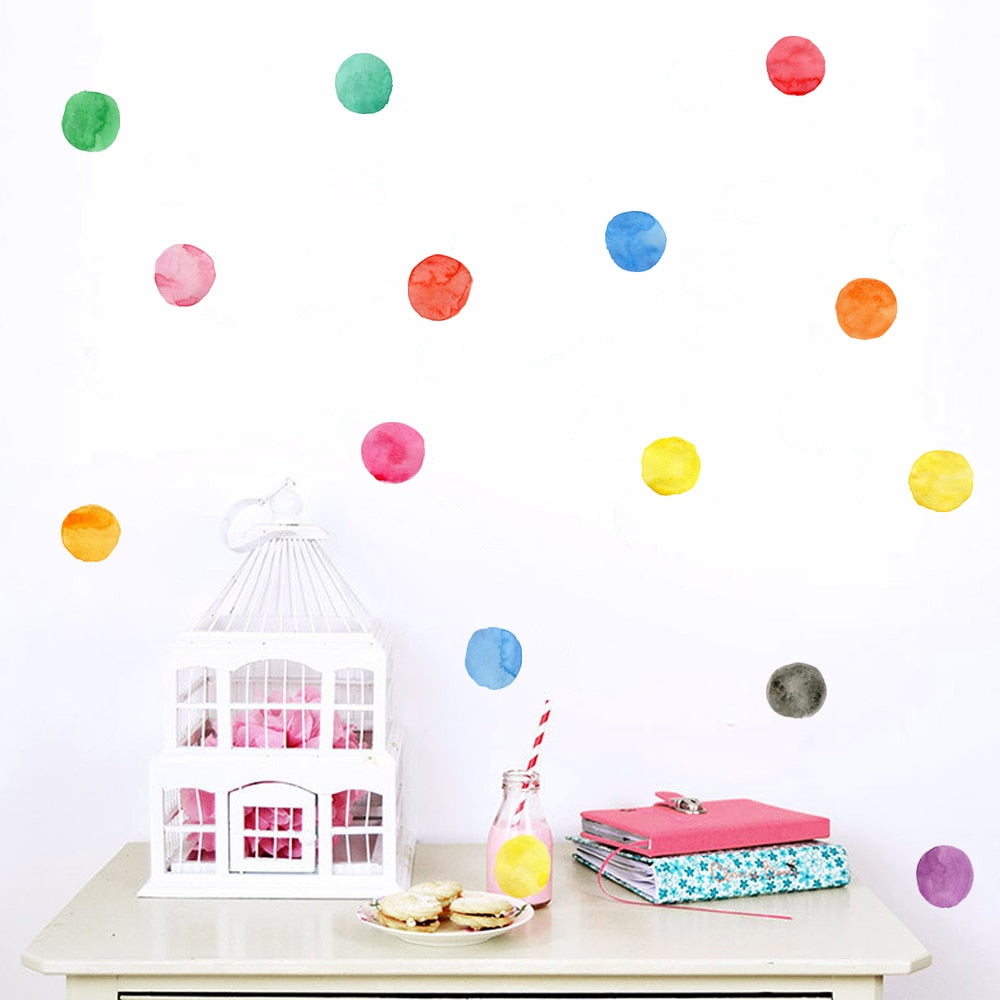 Colorful Pattern Wall Decal Shapes