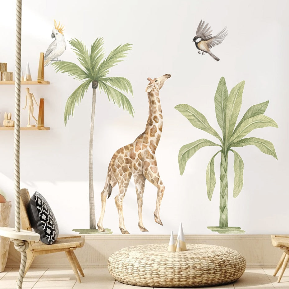 African Animals Tropical Wall Decals
