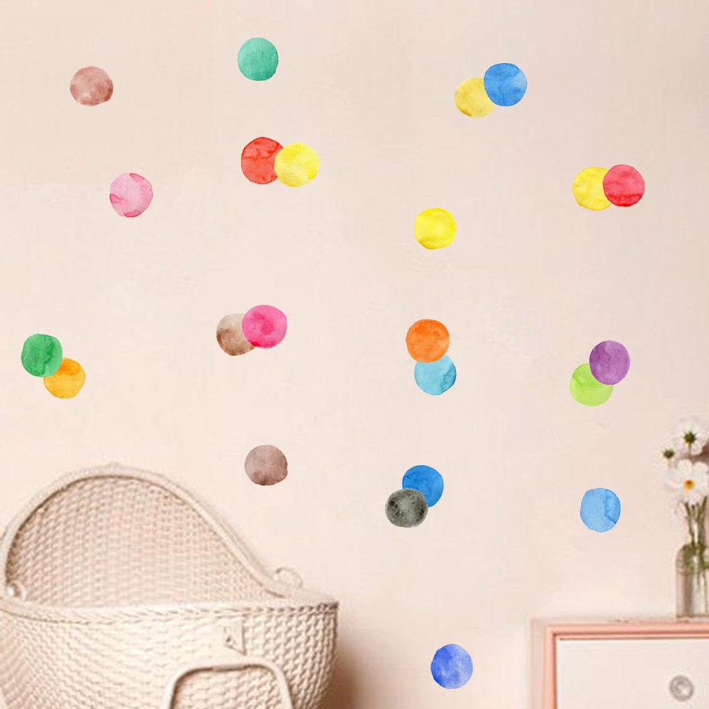 Colorful Pattern Wall Decal Shapes