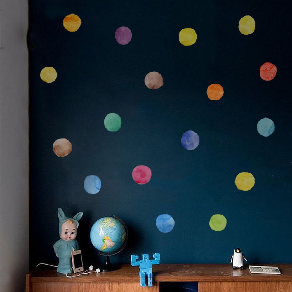 Colorful Pattern Wall Decal Shapes