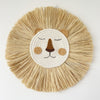 Straw & Woven Lion Wall Hanging