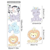Cartoon Wall Decals Flowers and Cute Animals