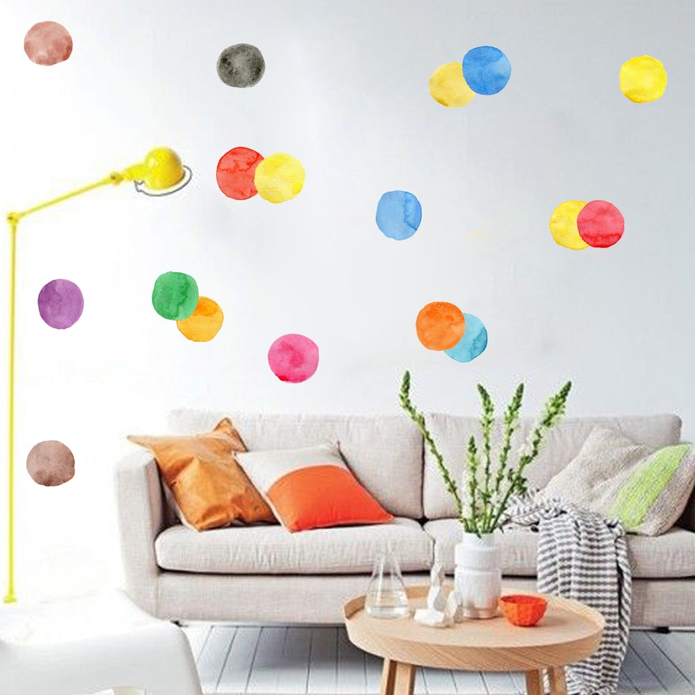 Colorful Pattern Wall Decal Shapes