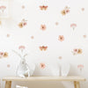 Load image into Gallery viewer, Boho Floral Butterfly Wall Decals