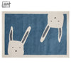 Cartoon Animals Square Area Rug