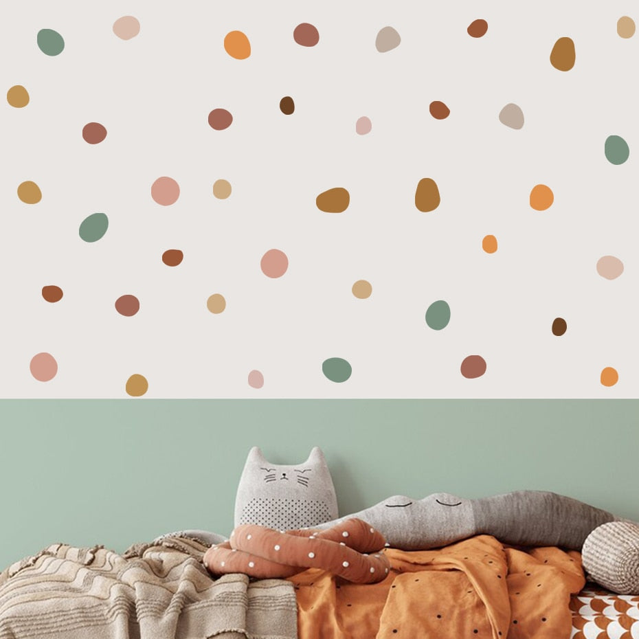 Nursery Wall Decals Irregular Polka Dot