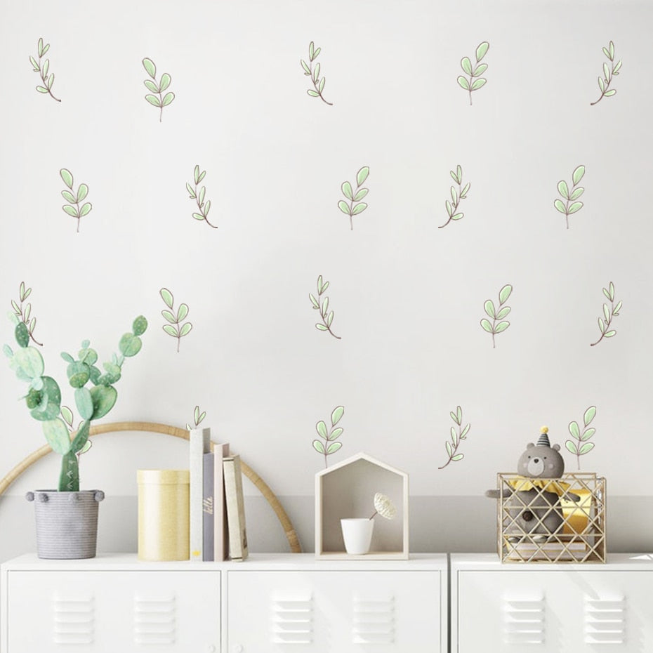 Garden Leaves Pattern Wall Decals