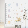 Cartoon Wall Decals Height Measurement Animal design