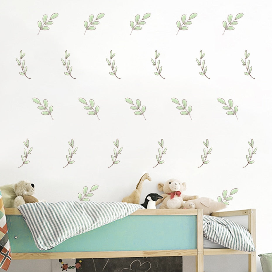 Garden Leaves Pattern Wall Decals