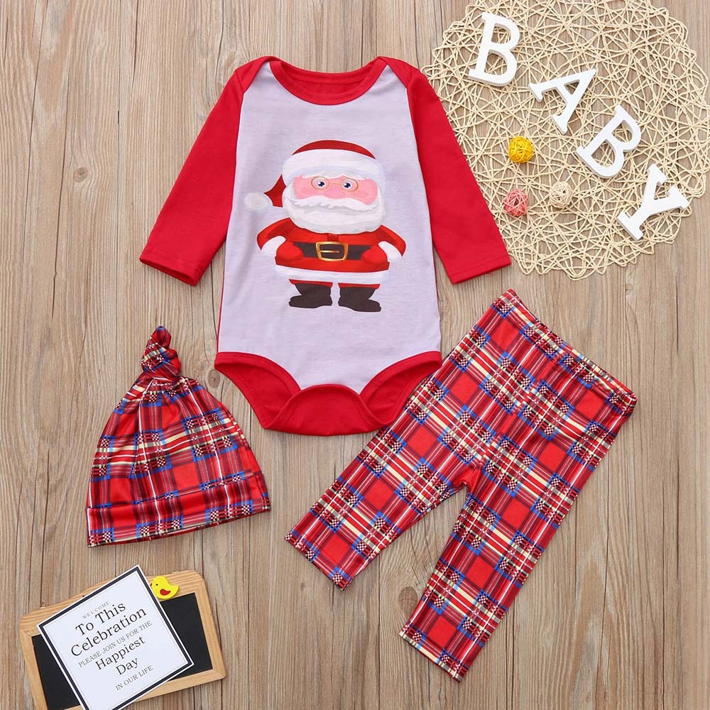 Matching Christmas Pajamas Family Set - Cartoon Santa