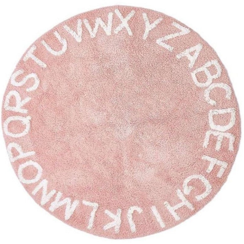 Round Rug Circle ABC Alphabet