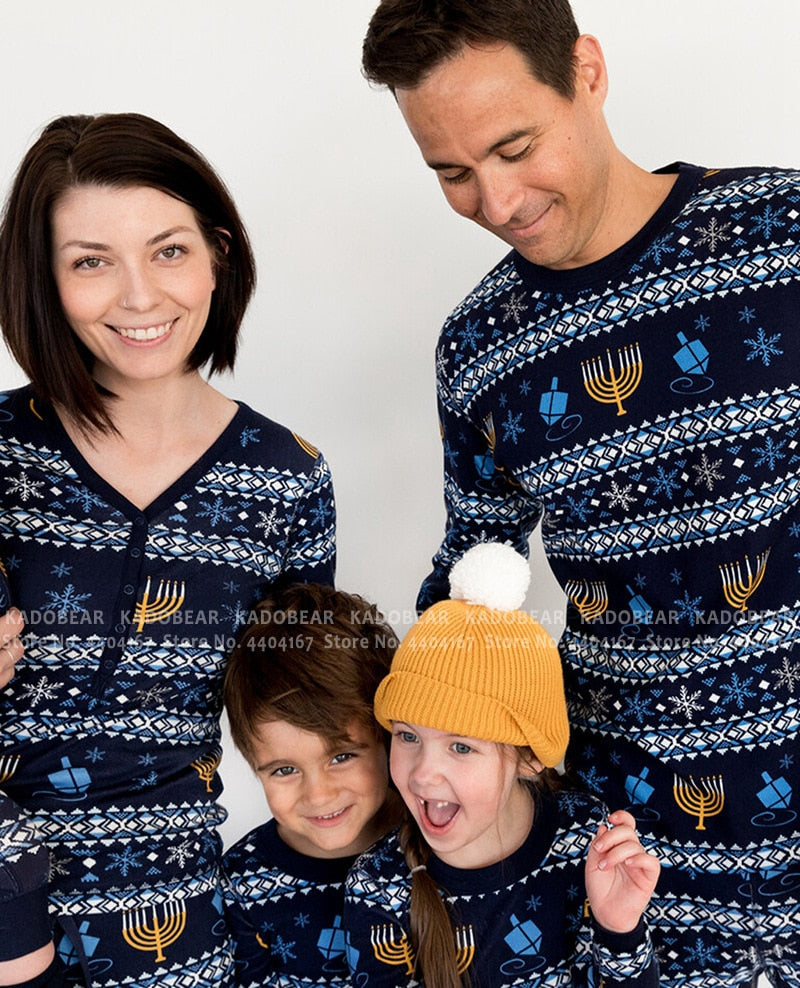Matching Christmas Pajamas Family Set - Snowflake