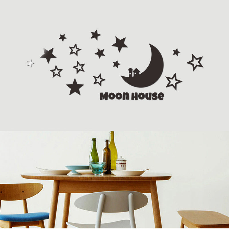 Mirror Wall Decals Moon House