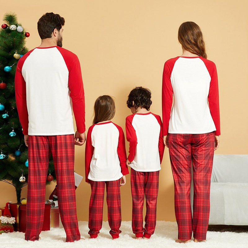 Matching Christmas Pajamas Family Set - Ho Ho Ho Santa