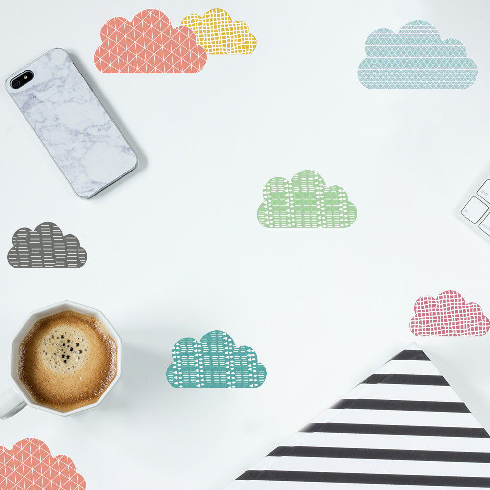 Pattern Wall Decals Rainbow Clouds