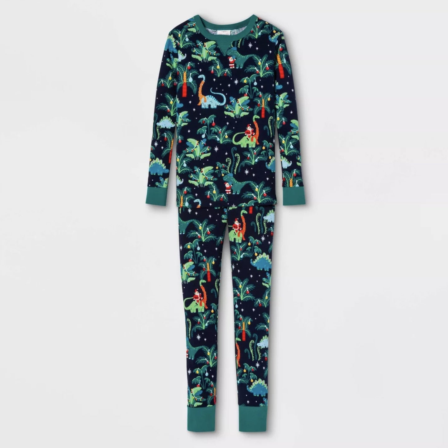 Matching Christmas Pajamas Family Set - Dinosaur