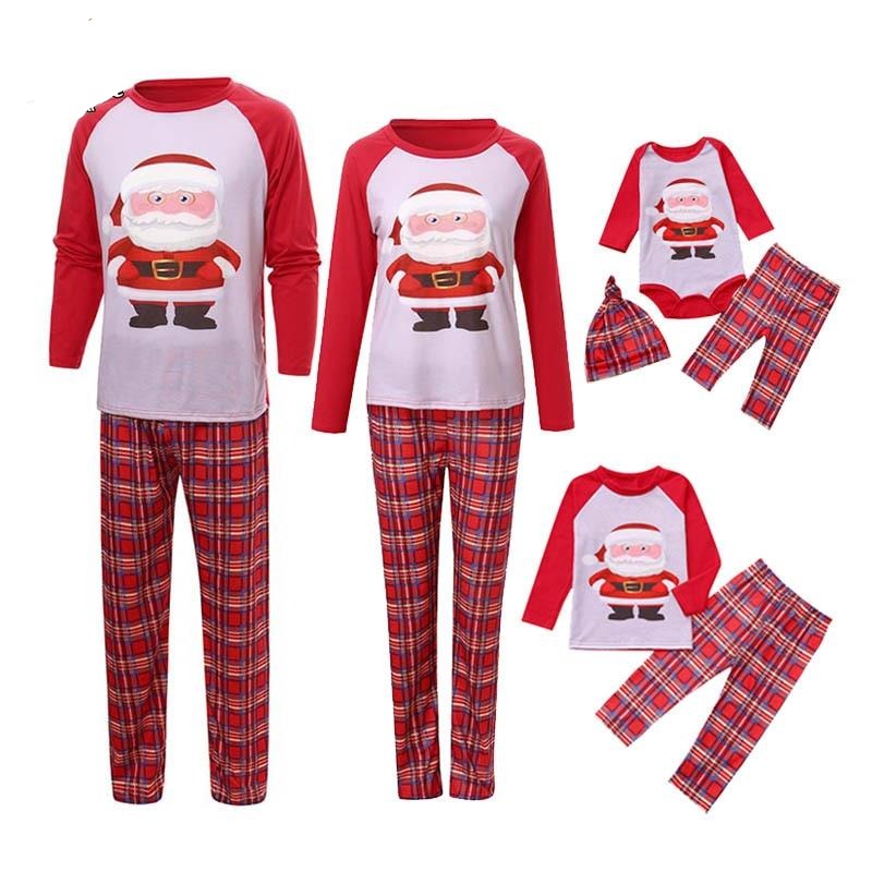 Matching Christmas Pajamas Family Set - Cartoon Santa