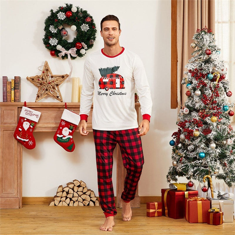 Matching Christmas Pajamas Family Set - Xmas Van