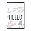Nordic Hello Animals Nursery Canvas Posters